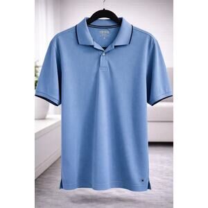 IZOD Performance Polo Shirt Men’s Medium Blue Short Sleeve Golf Casual